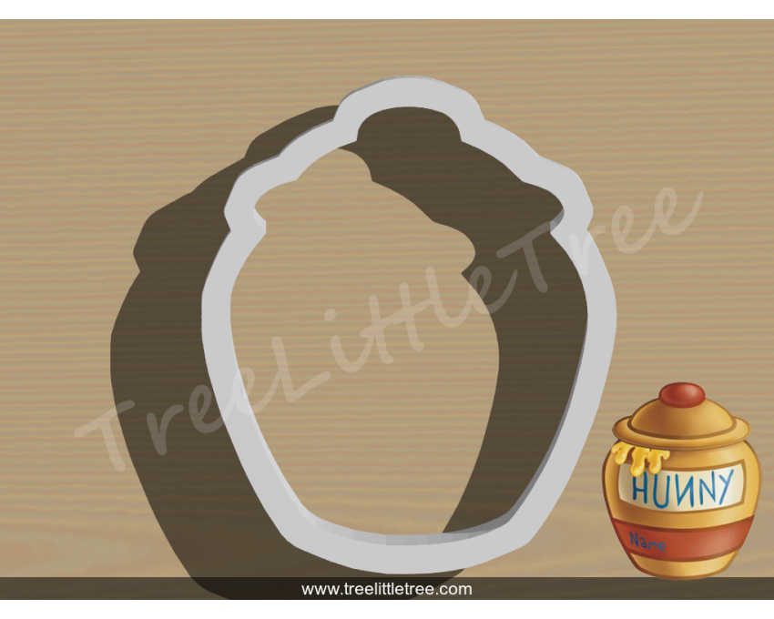 Hunny Pot Cookie Cutter. Winnie the Pooh Cookie Cutter. Cartoon Cookie Cutter
