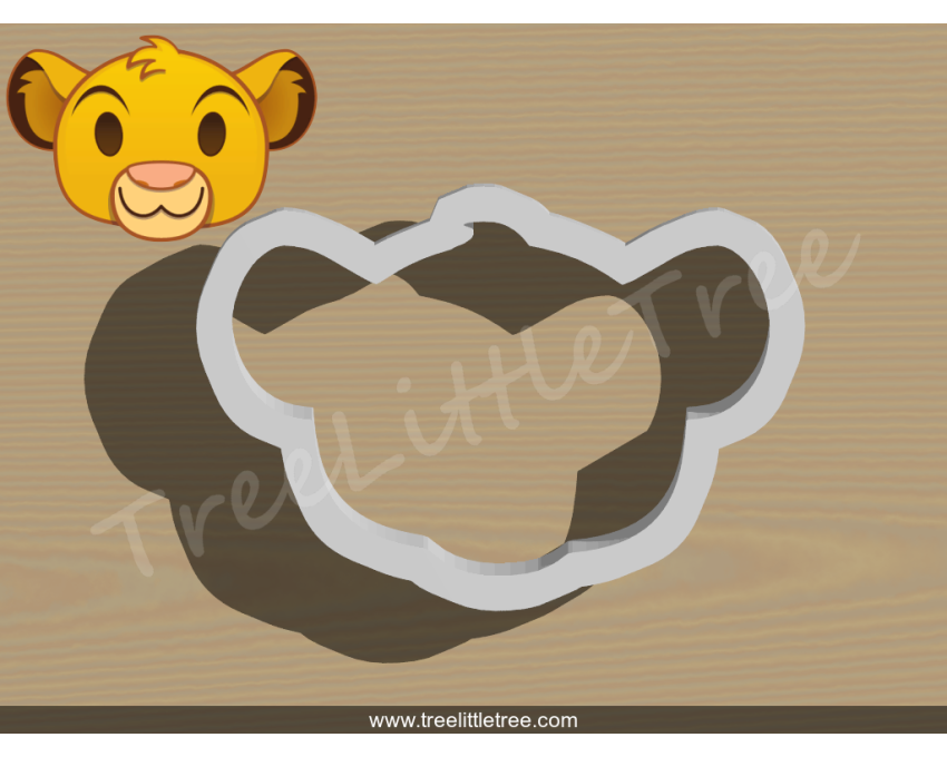 Simba Emoji Cookie Cutter. Disney cookie cutter. Lion King Cookie Cutter