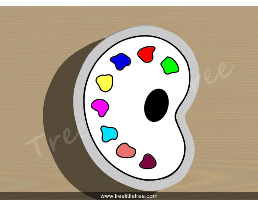 Artist Palette Cookie Cutter. Painting Cookie Cutter. School Cookie Cutter