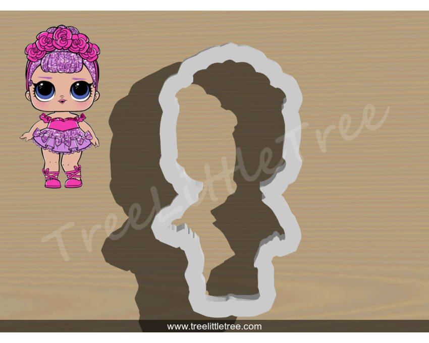 Sugar Queen Doll Full Body Cookie Cutter. LOL Dolls Cookie Cutter. Unicorn Cookie Cutter