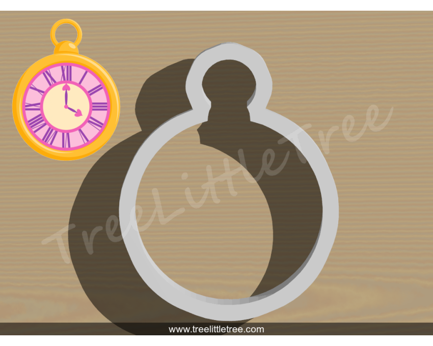 Mad Hatter Wall Clock Cookie Cutter. Alice in Wonderland Cookie Cutter