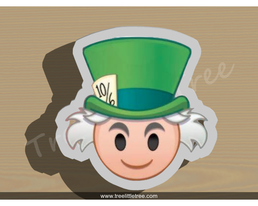Mad Hatter Cookie Cutter. Alice in Wonderland Cookie Cutter