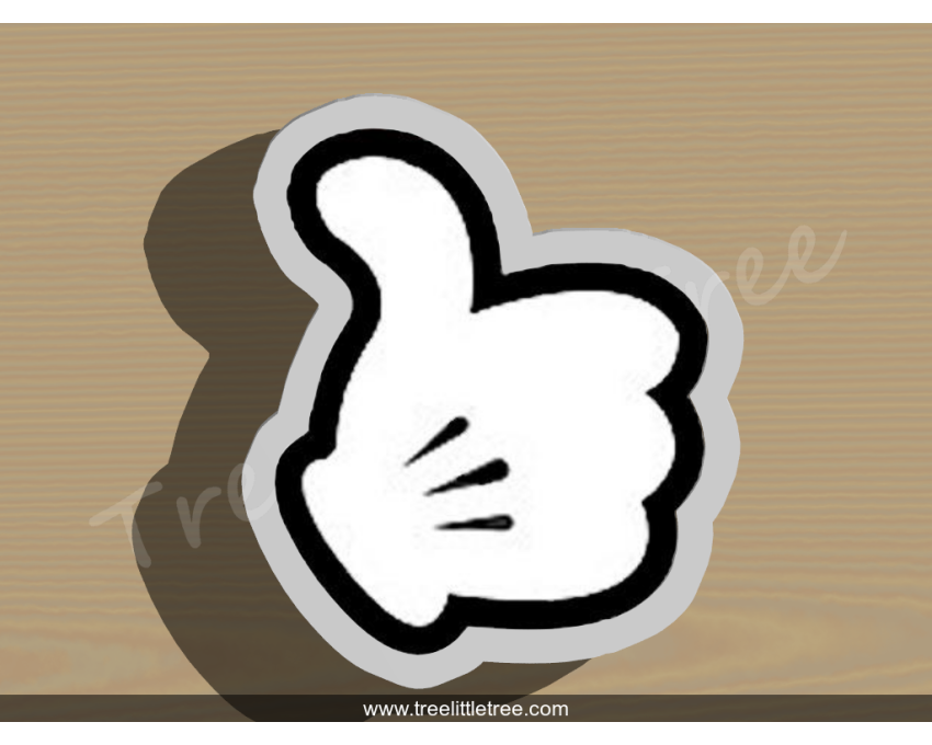Mickey Mouse Thumb Up Cookie Cutter.Cartoon Cookie Cutter