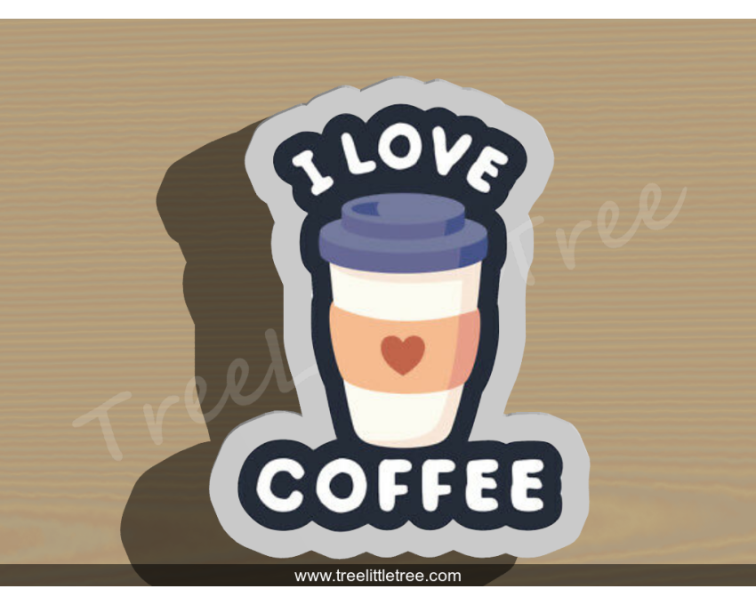 I Love Coffee Cookie Cutter. Coffee Cup Cookie Cutter. Food Cookie Cutter. 