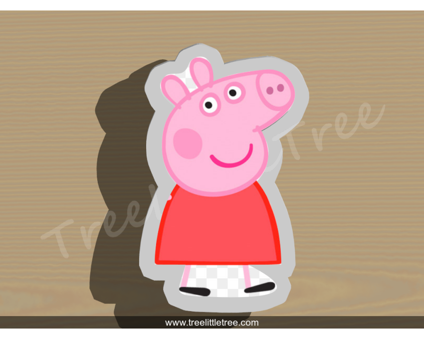 Peppa Pig Full Body Cookie Cutter. Peppa Pig Cookie Cutter