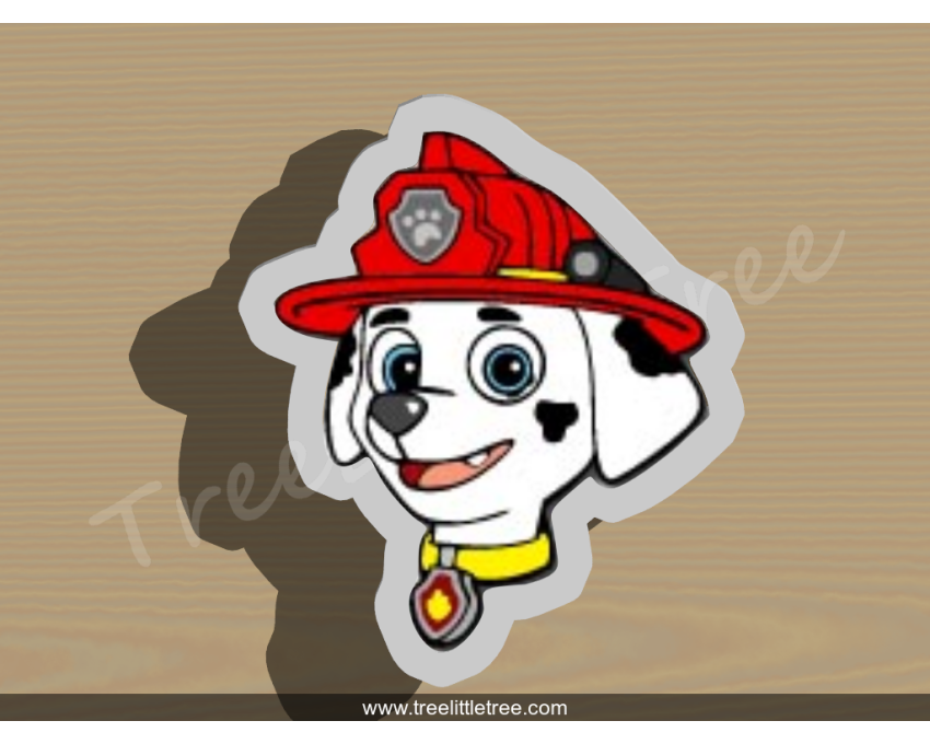 Marshall Style 2 Cookie Cutter. Cartoon Cookie Cutter. PAW Patrol Cookie Cutter