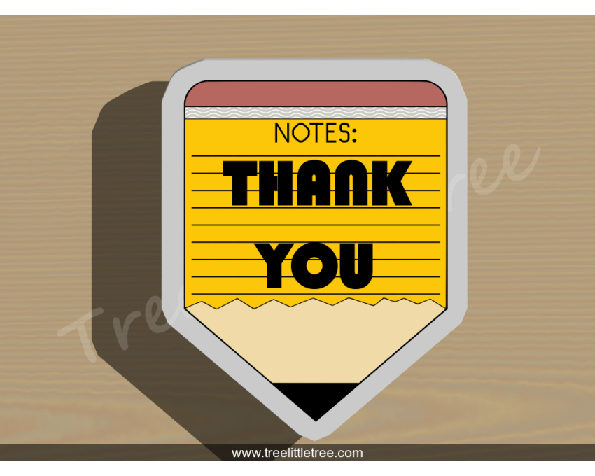 Pencil Notepad Plaque Cookie Cutter. School/Grad Cookie Cutter