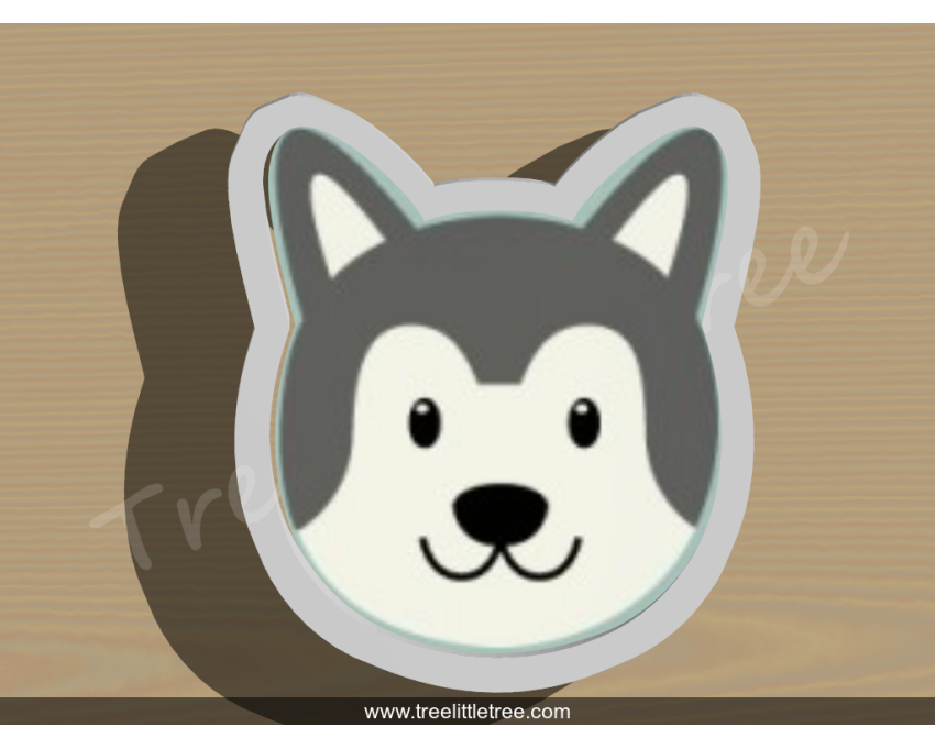 Husky Puppy Cookie Cutter. Pet Cookie Cutter