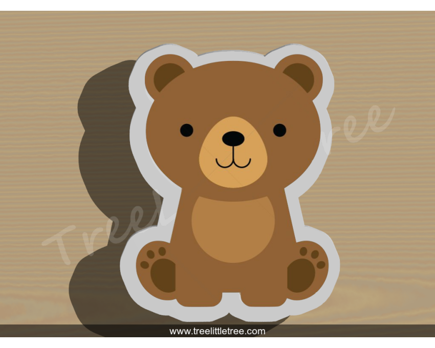Baby Bear Cookie Cutter. Baby Shower Cookie Cutter. Jungle Baby  Cookie Cutter