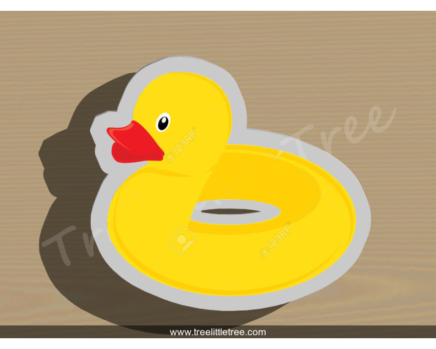 Duck Floatie Detailed Cookie Cutter. Floatie Cookie Cutter. Summer Season Cookie Cutter