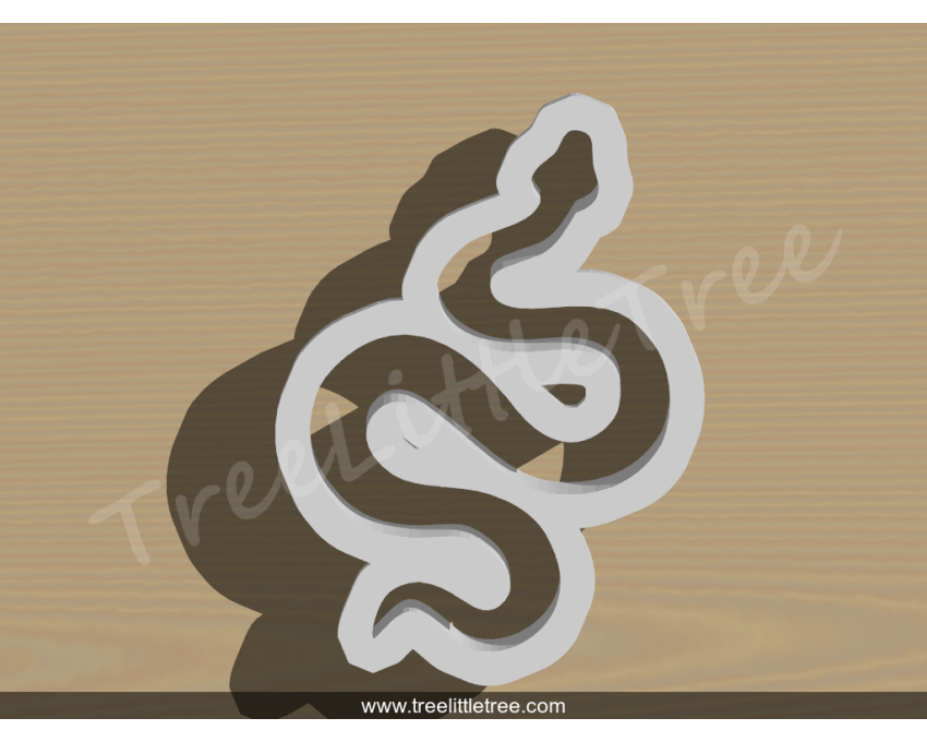Snake Cookie Cutter.  Animal Cookie Cutter