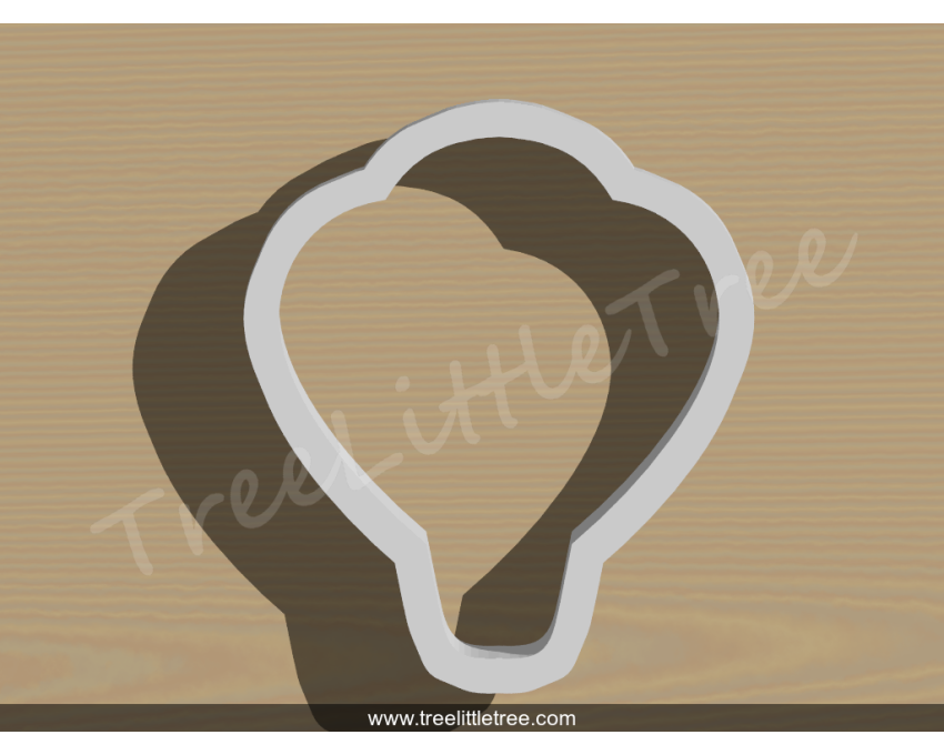 Hot Air Balloon Style 2 Cookie Cutter. Unique Cookie Cutter