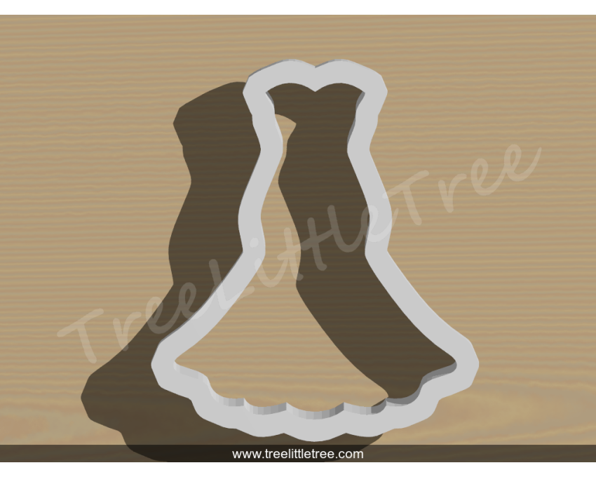 Wedding Dress Style 10 Cookie Cutter. Wedding Cookie Cutter