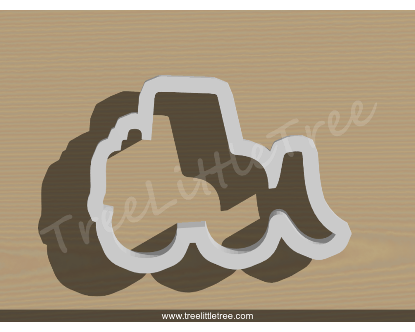 Front Load Truck Cookie Cutter. Car Cookie Cutter. Construction Truck Cookie Cutter