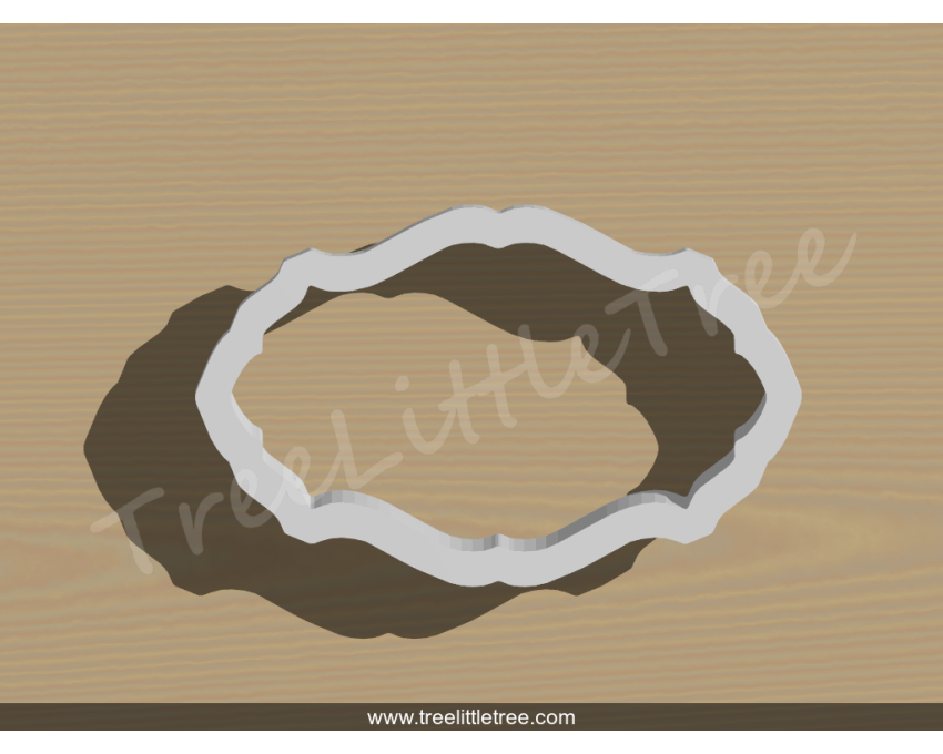 Plaque Style 11 Cookie Cutter.Unique Cookie Cutter