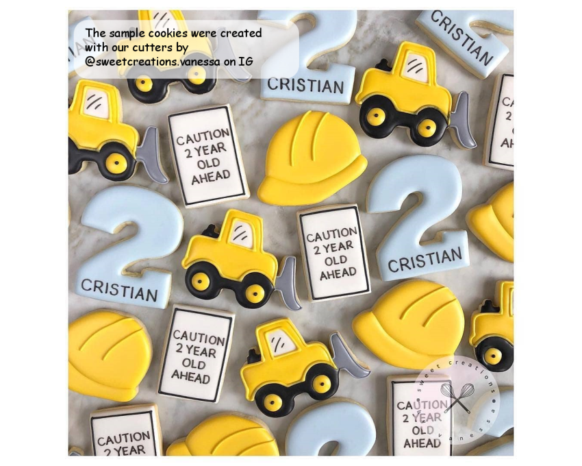 Construction Hat Cookie Cutter. Construction Cookie Cutter