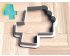 Dinosaur Number 4 Cookie Cutter. Dinosaur Cookie Cutter. Birthday Cookie Cutter