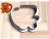 Gingerbread Man Mug Cookie Cutter. Christmas Cookie Cutter. Winter Cookie Cutter