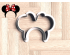 Minnie Ears Headband Cookie Cutter. Cartoon Cookie Cutter. Disney Cookie Cutter