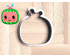Cocomelon Logo 1 Cookie Cutter. Cartoon Cookie Cutter. Cocomelon Street Cookie Cutter