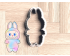 Labubu Cookie Cutter. POP Mart Cookie Cutter. Toy Cookie Cutter