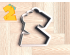 Dinosaur Number 2 Cookie Cutter. Dinosaur Cookie Cutter. Birthday Cookie Cutter
