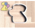 Balloon Number 2 Cookie Cutter. Number Cookie Cutter. Birthday Cookie Cutter