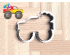Monster Truck With Balloons Cookie Cutter. Truck Theme Cookie Cutter. Birthday Cookie Cutter