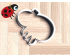 Ladybug Cookie Cutter. Cartoon Cookie Cutter. Cocomelon Cookie Cutter