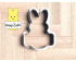 Bunny Beep Plaque Cookie Cutter. Easter Cookie Cutter. 