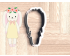 Bunny Doll Cookie Cutter. Easter Cookie Cutter. Animal Cookie Cutter