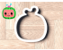 Cocomelon Logo 1 Cookie Cutter. Cartoon Cookie Cutter. Cocomelon Street Cookie Cutter