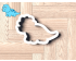 Dinosaur Triceratops Cutter. Dinosaur Cookie Cutter.  Animal Cookie Cutter