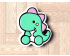 Baby Dinosaur 1 Cookie Cutter. Dinosaur Cookie Cutter.  Animal Cookie Cutter