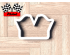 Race Car Flag Plaque Cookie Cutter. Car Cookie Cutter. Birthday Cookie Cutter