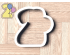 Balloon Number 2 Cookie Cutter. Number Cookie Cutter. Birthday Cookie Cutter