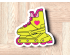 Roller Skate Cookie Cutter. Barbie Cookie Cutter. 90s Theme Cookie Cutter