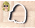 Taylor Swift Portrait Outline Cookie Cutter. Celebrity Cookie Cutter