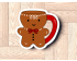 Gingerbread Man Mug Cookie Cutter. Christmas Cookie Cutter. Winter Cookie Cutter