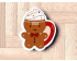 Gingerbread Man Mug With Whip Cookie Cutter. Christmas Cookie Cutter. Winter Cookie Cutter