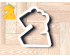Dinosaur Number 2 Cookie Cutter. Dinosaur Cookie Cutter. Birthday Cookie Cutter