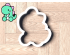 Baby Dinosaur 1 Cookie Cutter. Dinosaur Cookie Cutter.  Animal Cookie Cutter