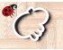 Ladybug Cookie Cutter. Cartoon Cookie Cutter. Cocomelon Cookie Cutter