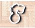 Christmas Grinch Hand Holding Ornament Cookie Cutter. Dr. Seuss Style Christmas Cookie Cutter