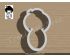 Japanese Girl Doll Cookie Cutter. Japan Cookie Cutter