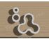 Fidget Spinner (3-part version) Cookie Cutter. Toy Cookie Cutter