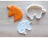 Unicorn Emoji Cookie Cutter and Stamp Set. Unicorn Cookie Cutter