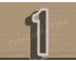 Number One Cookie Cutter. Number Cookie Cutter