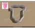 Baby Onesie or Baby Bunting Cookie Cutter. Baby Shower Cookie Cutter