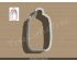 Milk Bottle Cookie Cutter. Baby Shower Cookie Cutter